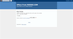 Desktop Screenshot of offers.noebie.com