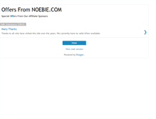 Tablet Screenshot of offers.noebie.com